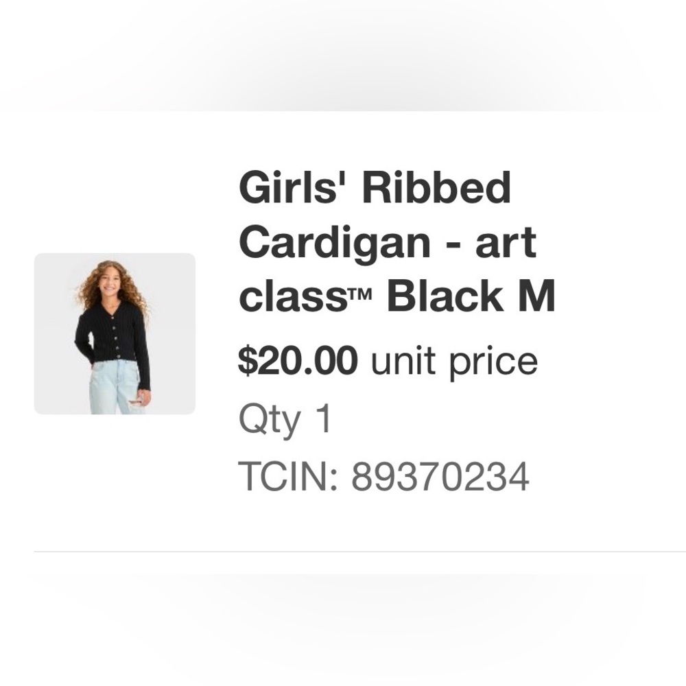 Black Ribbed Button-Up Sweater - Picture 5 of 5